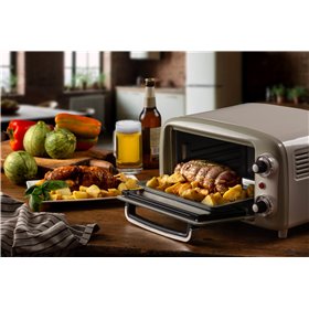 Ariete 3919 Forno Elettrico Vintage, 800W, Capacità 10L, Doppio vetro, Retrò, Beige