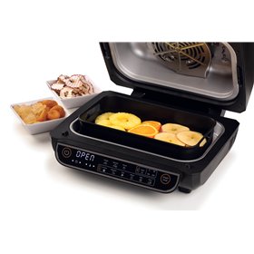 Ariete 4635 Air Fryer Grill, Friggitrice ad aria e Griglia, Bistecchiera,1700W, Capacità 8L, Friggi e Griglia, 8 funzioni di cot
