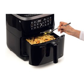 Ariete 4636 Friggitrice ad aria con funzione vapore+ Grill, 1700W, Funzione essiccazione, 10 funzioni di cottura, Cestello trasp
