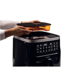 Ariete 4636 Friggitrice ad aria con funzione vapore+ Grill, 1700W, Funzione essiccazione, 10 funzioni di cottura, Cestello trasp