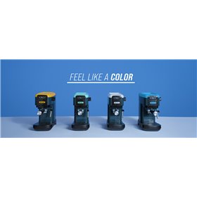 Ariete 1399 Macchina da caffè espresso Light Aquamarine, Per polvere e cialde ESE, 1300 W, Capacità 1,1L, 15 bar di pressione, F