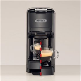 Ariete 1304/1 Macchina da caffè a cassetti, 1350W, Capacità serbatoio 0,7L, Pressione 19 bar, 2 tipologie di caffè, Capsule Nesp