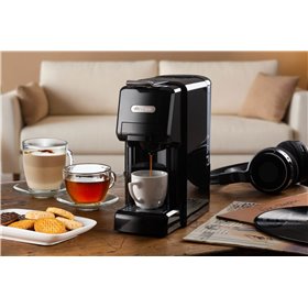 Ariete 1304/1 Macchina da caffè a cassetti, 1350W, Capacità serbatoio 0,7L, Pressione 19 bar, 2 tipologie di caffè, Capsule Nesp
