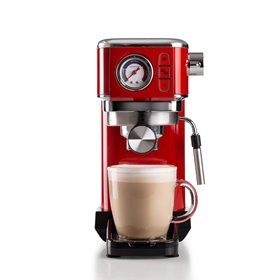 Ariete 1381 Macchina da caffè con manometro, compatibile con caffè in polvere e cialde ESE, 1300 W, Capacità 1,1 L, 15 bar di pr