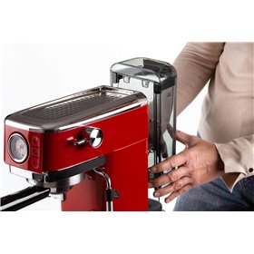 Ariete 1381 Macchina da caffè con manometro, compatibile con caffè in polvere e cialde ESE, 1300 W, Capacità 1,1 L, 15 bar di pr