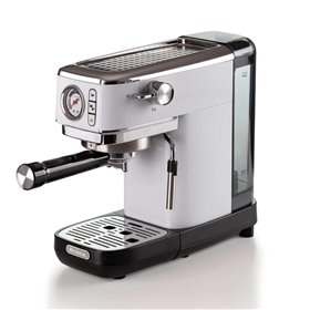 Ariete 1381 Macchina da caffè con manometro, compatibile con caffè in polvere e cialde ESE, 1300 W, Capacità 1,1 L, 15 bar di pr
