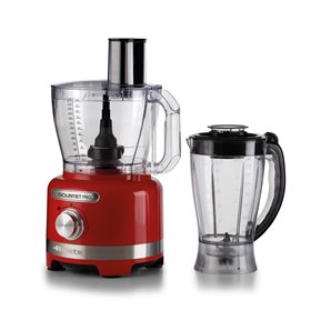 Ariete 1782 Gourmet Pro Moderna, Robot da cucina, Tritatutto 3L, Frullatore 2L, 2 velocità + Pulse, Set di lame + Disco in accia