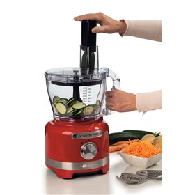 Ariete 1782 Gourmet Pro Moderna, Robot da cucina, Tritatutto 3L, Frullatore 2L, 2 velocità + Pulse, Set di lame + Disco in accia