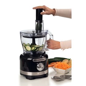 Ariete 1782 Gourmet Pro Moderna, Robot da cucina, Tritatutto 3L, Frullatore 2L, 2 velocità + Pulse, Set di lame + Disco in accia