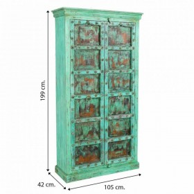 Armadio Alexandra House Living Legno di mango 42 x 199 x 105 cm