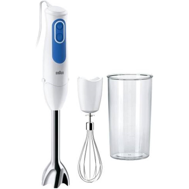 Braun Frullatore ad Immersione MQ3005WH 2 Velocità 700W Bianco/Blu - MQ3005WH