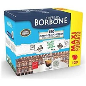 Borbone Box Cialde 44mm Miscela Decisa (Nera) 120pz - 44BNERADECISA120PZ