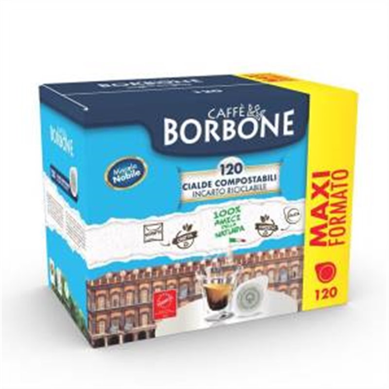 Borbone Box Cialde 44mm Miscela Nobile (Blu) 120pz - 44BBLUNOBILE120PZ Borbone Box Cialde 44mm Miscela Nobile (Blu) 120pz - 44BBLUNOBILE120PZ