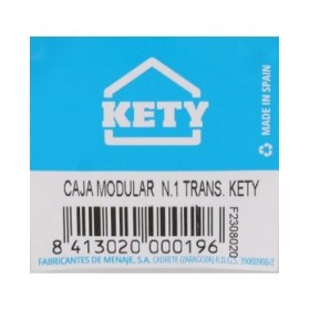 Scatola Multiuso Componibile Trasparente 8 x 8 x 5,3 cm (36 Unità)
