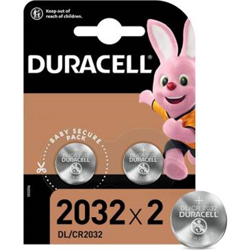 Duracell Batterie Bottone DL/CR2032 1Cnf/2pz - DL/CR2032 Duracell Batterie Bottone DL/CR2032 1Cnf/2pz - DL/CR2032