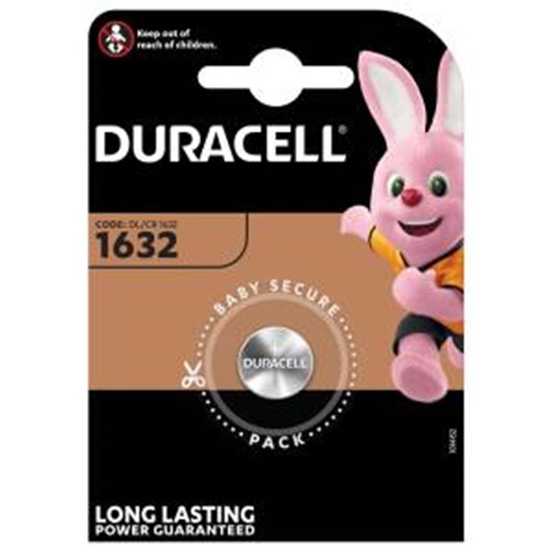 Duracell Batterie Bottone DL1632 1Cnf/1pz - DL1632/CR1632 Duracell Batterie Bottone DL1632 1Cnf/1pz - DL1632/CR1632