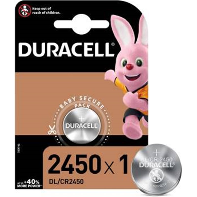 Duracell Batterie Bottone Litio DL/CR2450 1Cnf/1pz - DL/CR2450 Duracell Batterie Bottone Litio DL/CR2450 1Cnf/1pz - DL/CR2450