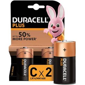 Duracell Batterie Mezza Torcia C Plus LR14 MN1400 1Cnf/2pz - LR14/MN1400