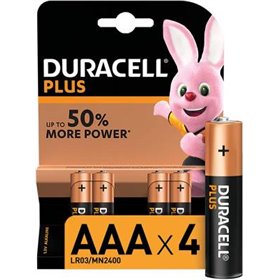 Duracell Batterie Ministilo AAA Plus LR03 MN2400 1Cnf/4pz - LR03/MN2400/P