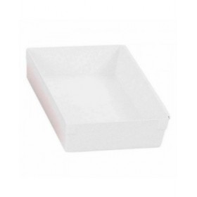 Scatola Multiuso Componibile Bianco 22,5 x 15,5 x 5,3 cm (12 Unità)