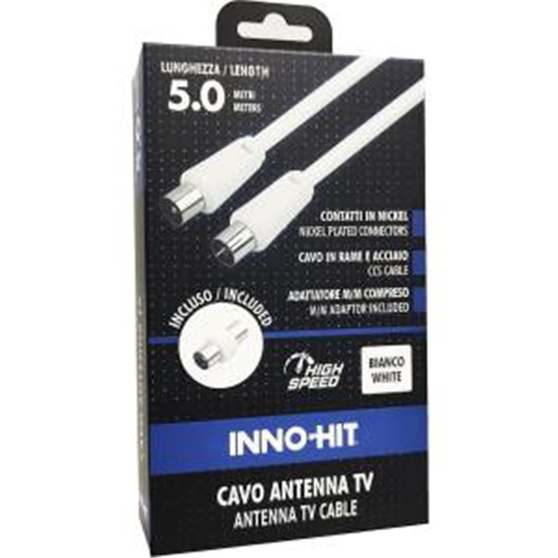 Inno-Hit Cavo Antenna M/F 5m Bianco - IH-E84612