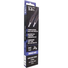 Inno-Hit Cavo Stereo Aux 3.5mm M/M 2m Nero - IH-3520