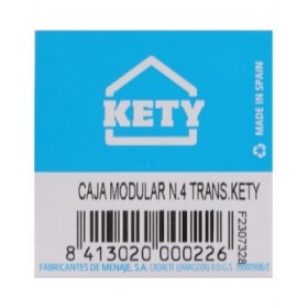Scatola Multiuso   Componibile Trasparente 22,5 x 15,5 x 5,3 cm (12 Unità)