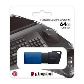 Kingston Pendrive USB-A 3.2 64GB DTXM/64GB Nero/Blu - DTXM/64GB