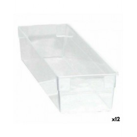 Scatola Multiuso Componibile Trasparente 30,5 x 8 x 5,3 cm (12 Unità)