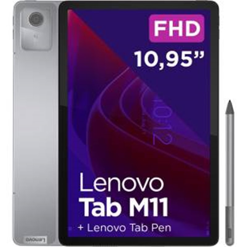 Lenovo Tab M11 4+128GB WiFi10.95" Luna Grey + Pen ITA - ZADA0134SE