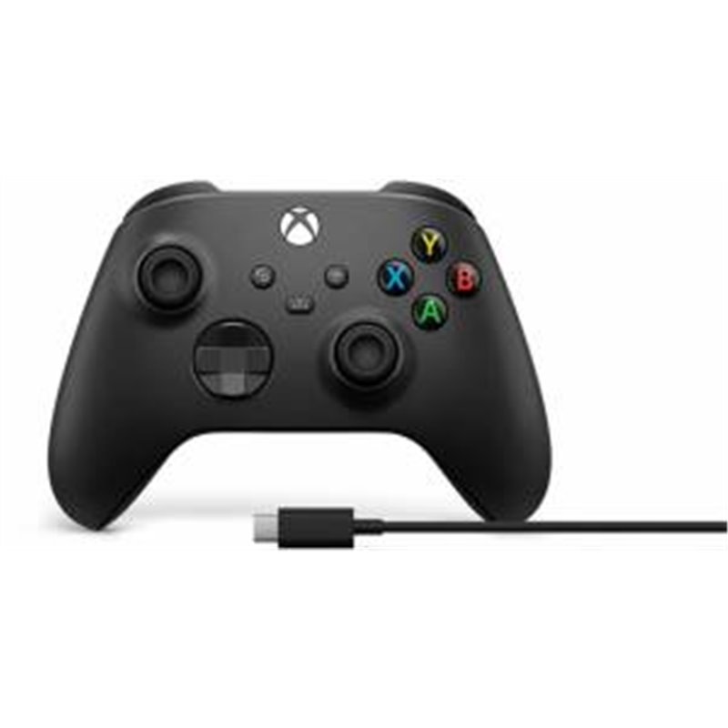 Microsoft Xbox Serie X/S Controller Black + Cavo W10 - 1V8-00002