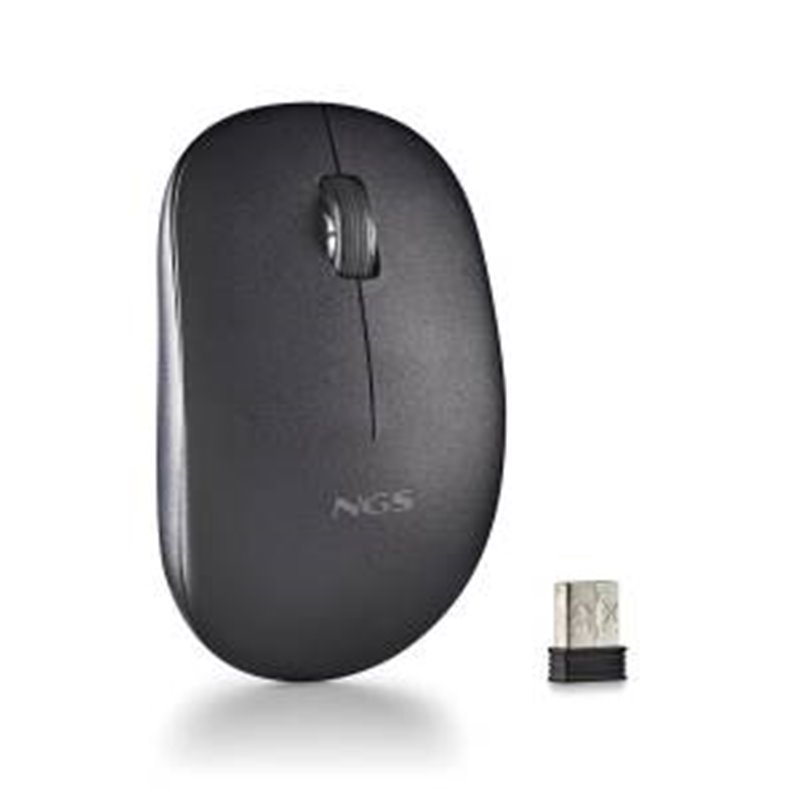 NGS Mouse Wireless Fog Pro 1000dpi 2tasti Black - 