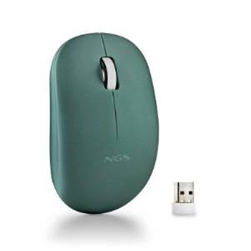 NGS Mouse Wireless Fog Pro 1000dpi 2tasti Green - 