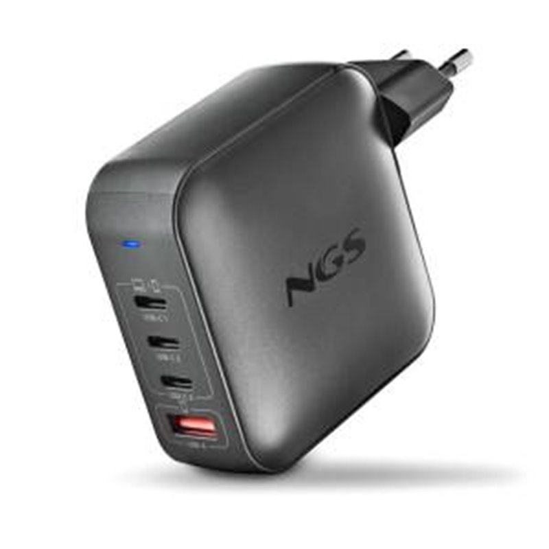 NGS Caricatore BUD 165W Ultraveloce 3/USB-C + 1/USB-A - 