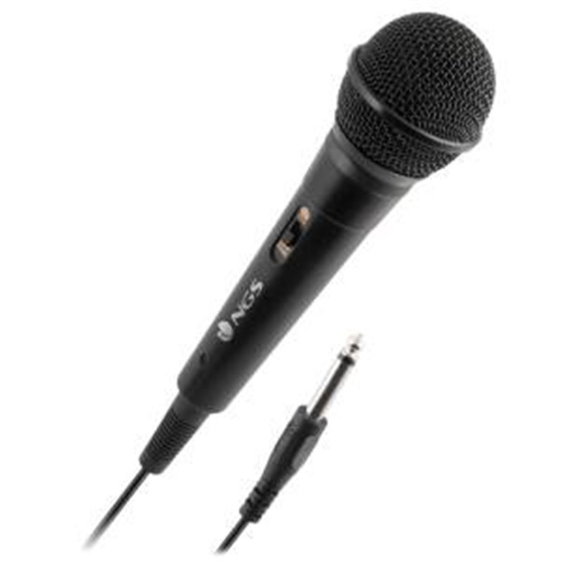 NGS Microfono Vocale Wired Singer Fire Cavo 3m Nero - SINGERFIRE NGS Microfono Vocale Wired Singer Fire Cavo 3m Nero - SINGERFIRE