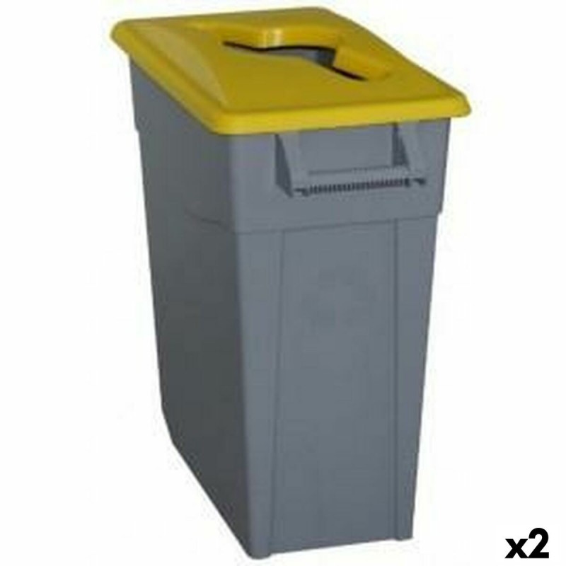 Secchio per Raccolta Differenziata Denox Giallo 65 L (2 Unità)