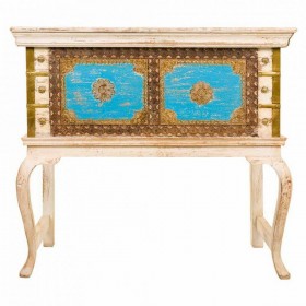 Baule Alexandra House Living Legno di mango 40 x 80 x 90 cm