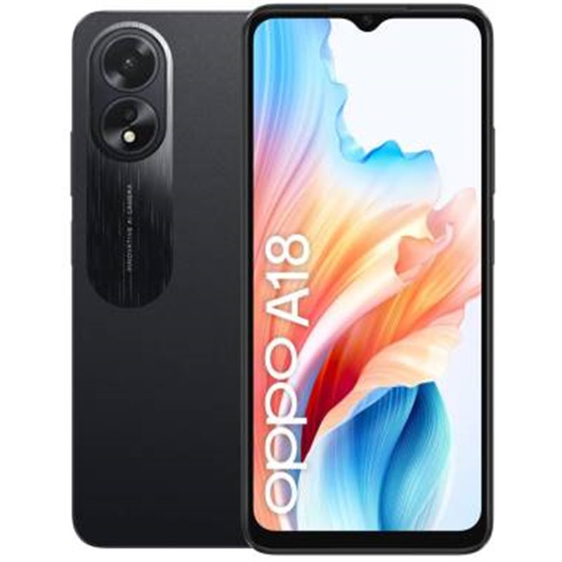 OPPO A18 4+128GB 6.56" Glowing Black ITA - 