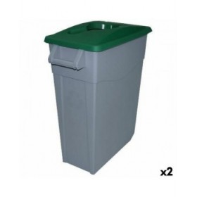 Secchio per Raccolta Differenziata Denox Verde 65 L (2 Unità)