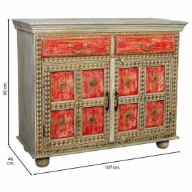 Credenza Alexandra House Living Legno di mango 46 x 90 x 107 cm
