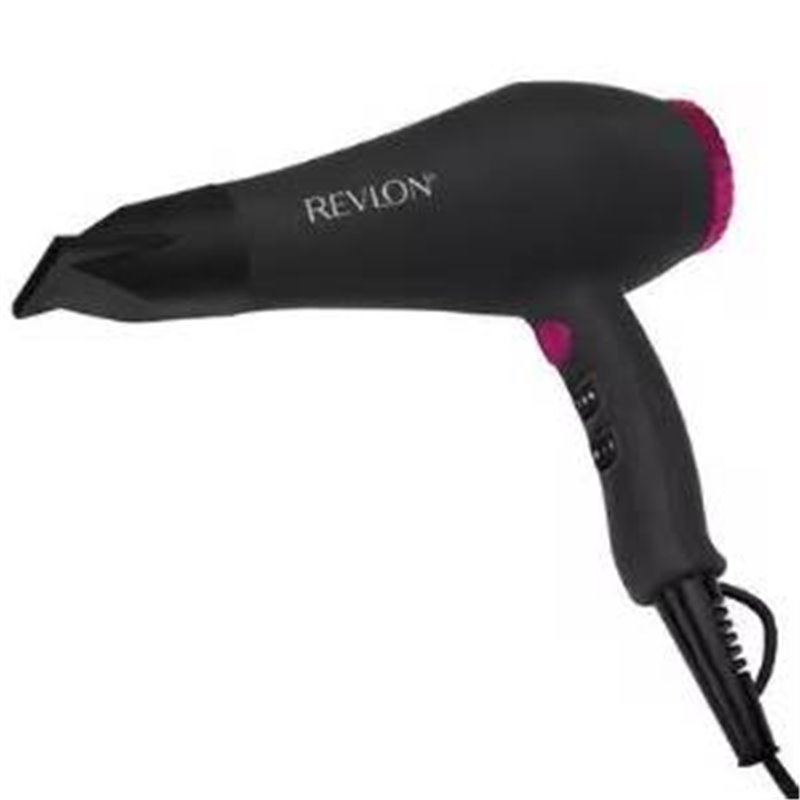 Revlon Asciugacapelli Smooth Brilliance 2000W Nero/Rosa - RVDR5251E1