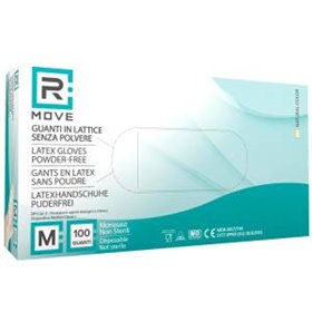 1Conf. da 100pz Tg.M - RMove Guanti Lattice 5.7gr Senza Polvere - RMGLLTNT100003