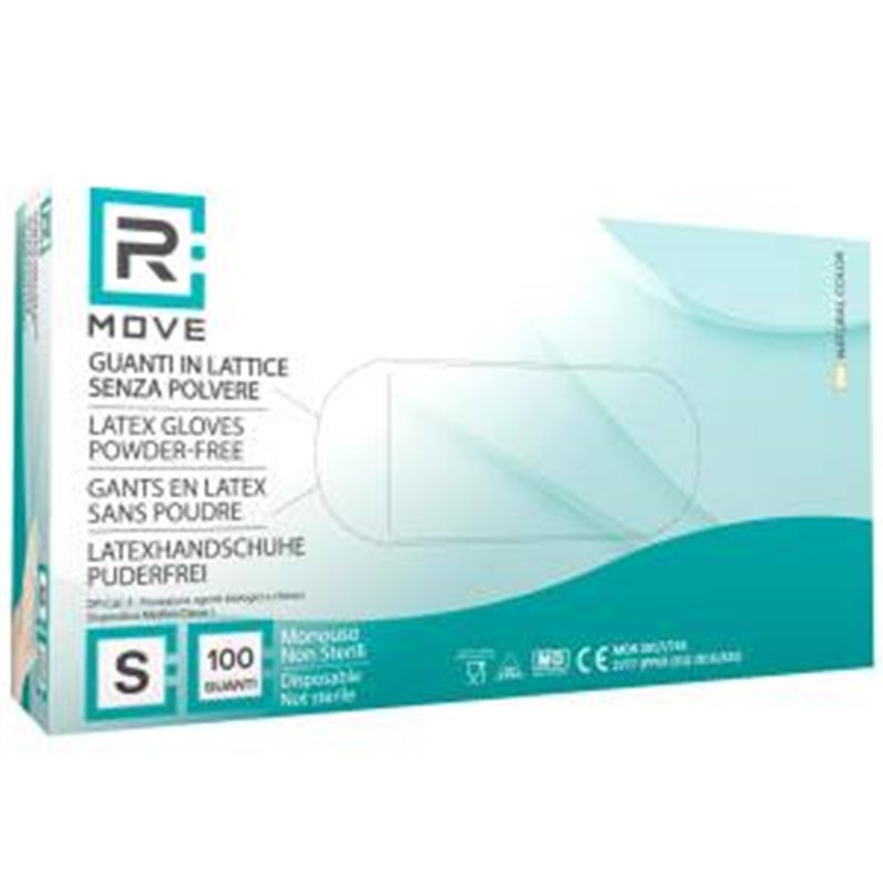 1Conf. da 100pz Tg.S - RMove Guanti Lattice 5.7gr Senza Polvere - RMGLLTNT100002