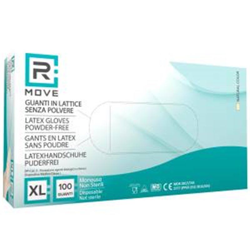 1Conf. da 100pz Tg.XL - RMove Guanti Lattice 5.7gr Senza Polvere - RMGLLTNT100005