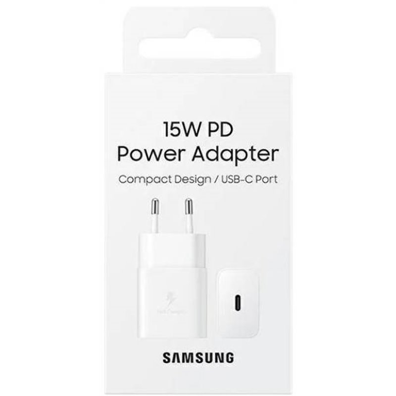 Samsung Caricabatterie 15W EP-TA1510 PD USB-C White - EP-T1510NWEGEU