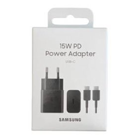 Samsung Caricatore 15W EP-T1510X PD USB-C + Cavo 1m USB-C Black - EP-T1510XNEGEU