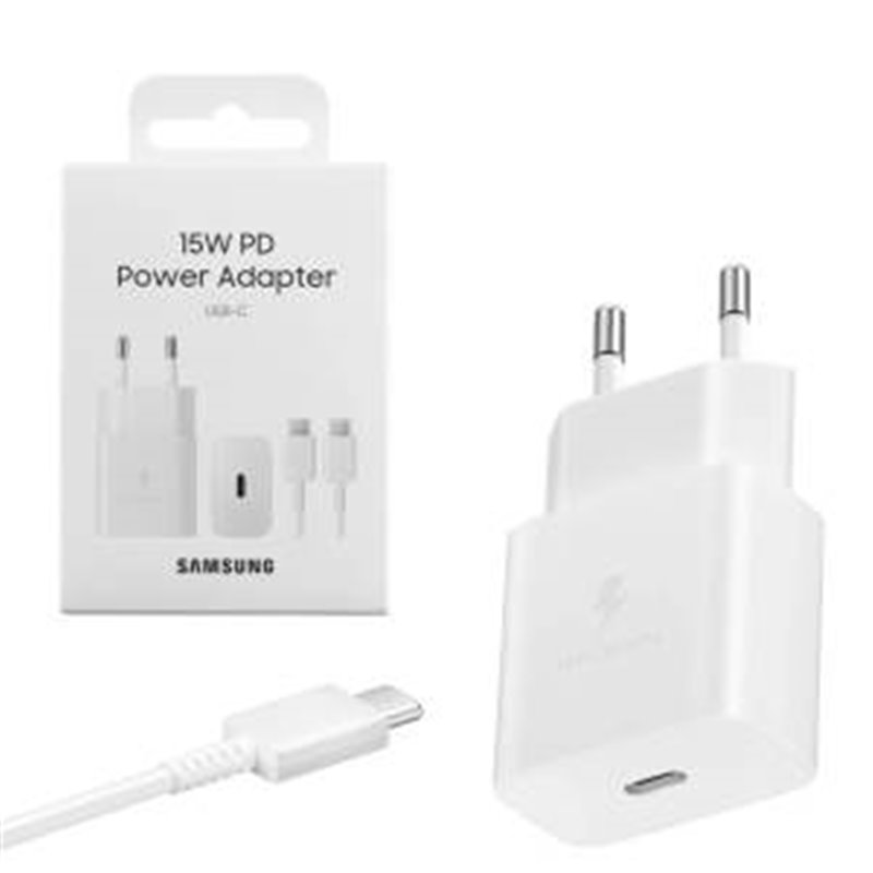 Samsung Caricatore 25W EP-T2510XWE FC USB-C +Cavo1m White - EP-T2510XWEGEU