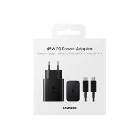 Samsung Caricatore 45W EP-T4511 FC2 USB-C +Cavo1m USB-C Black - EP-T4511XBEGEU
