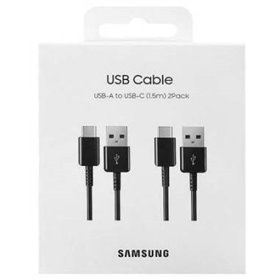 Samsung Cavo USB-A to USB-C EP-DG930MB 1.5m 2-Pack Black - EP-DG930MBEGWW