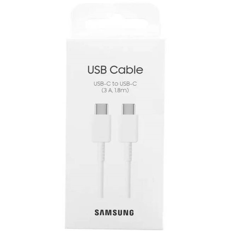Samsung Cavo USB-C to USB-C EP-DX310JW 1.8m 3A White - EP-DX310JWEGEU